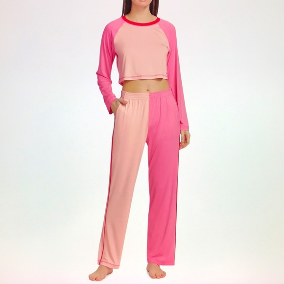Big Feelings Paige colorblock 2pc lounge set XS New - Picture 4 of 16
